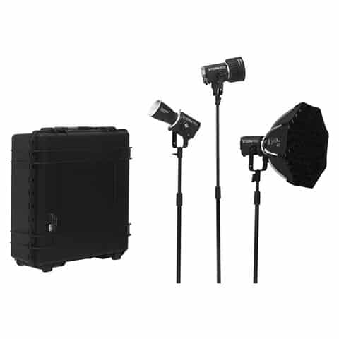 Aputure Storm 80c LED Monolight 3-Light Kit